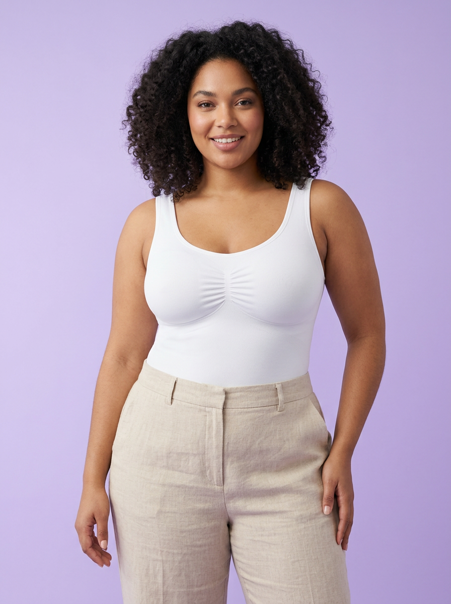 Sculpt Cami i vit på modell